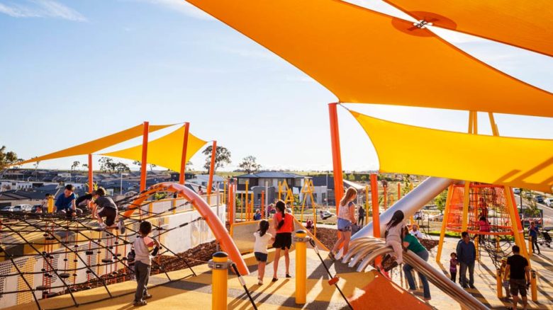 Moncrieff Community Recreation Park by Redbox Design Group, 2018 AILA ACT Play Spaces Award. Image: Max Yarra