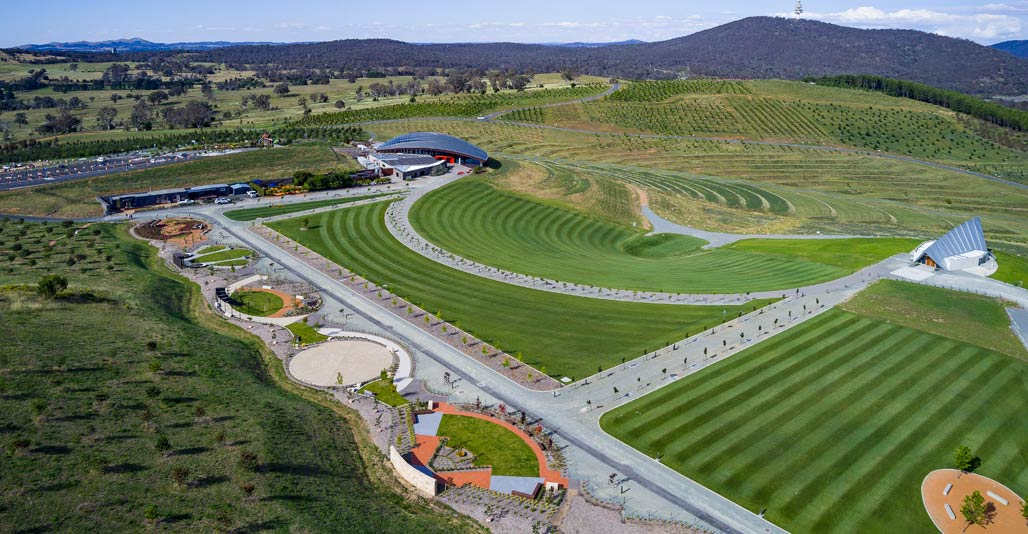 National Arboretum Canberra Gallery of Gardens by Harriss Hobbs, Jim Fogarty Design, John Patrick + Bosque Studio. 2018 AILA ACT for Tourism. Image: supplied