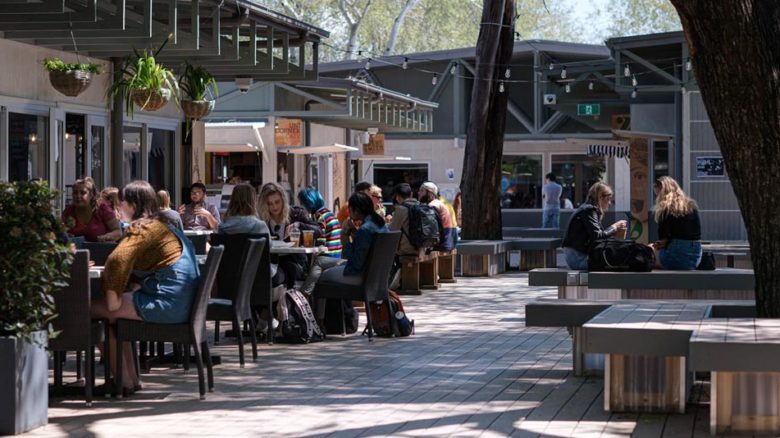 ANU Reunion Pop-up Village by Oculus. 2018 AILA ACT award for Urban Design.