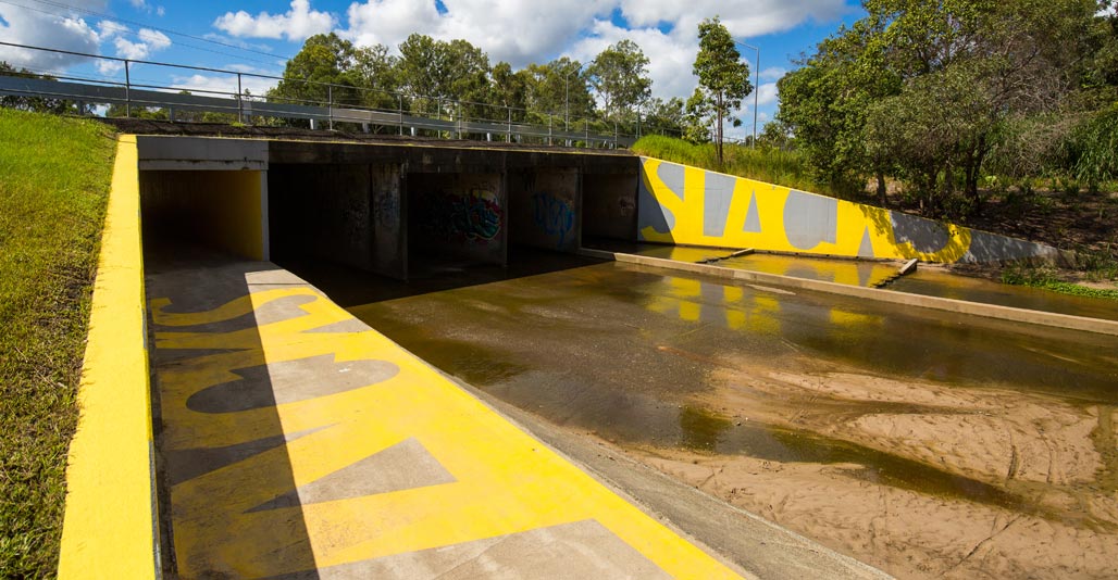 The design team 'branded' the Slacks Creek underpass to encourage people to take ownership of it. Image: supplied.