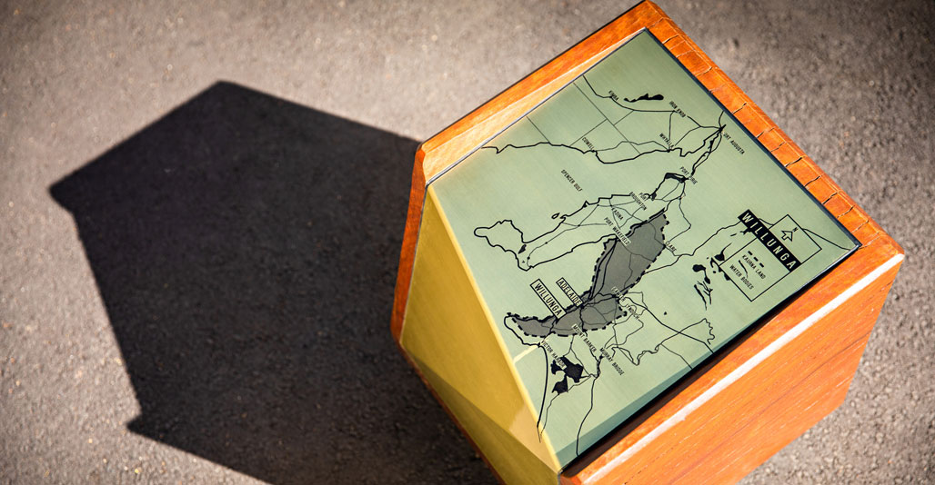 Timber block seating detail. Image: Dan Schultz, Sweet Lime Photo