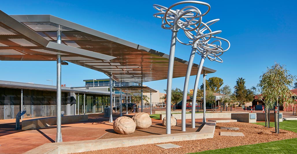 Civic landscape award: Newman Town Centre by UDLA. Image: Greg Hocking
