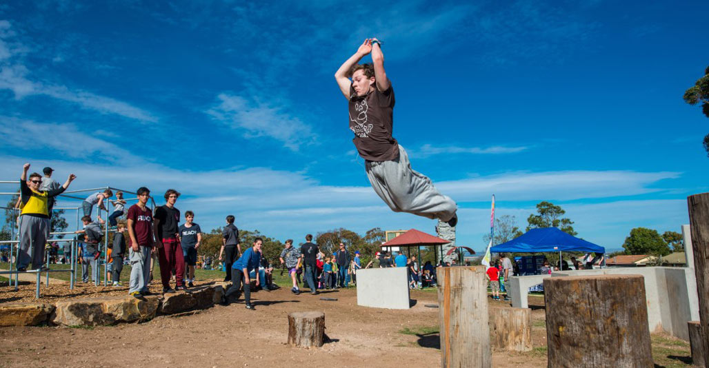 Small Projects: Parkour @ Hackham West by City of Onkaparinga. Image: Brenton Edwards