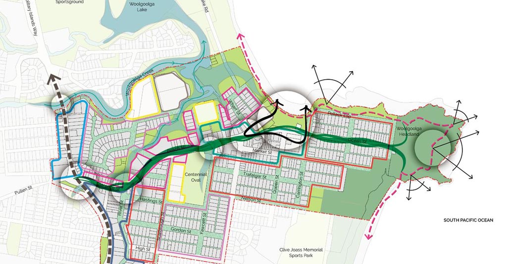 Urban Design: Woolgoolga Town Centre Masterplan by Lat27 and Coffs Harbour City Council. Image: supplied