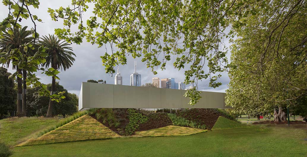 Gardens landscape architecture award: MPavilion 2017 by Tract Consultants