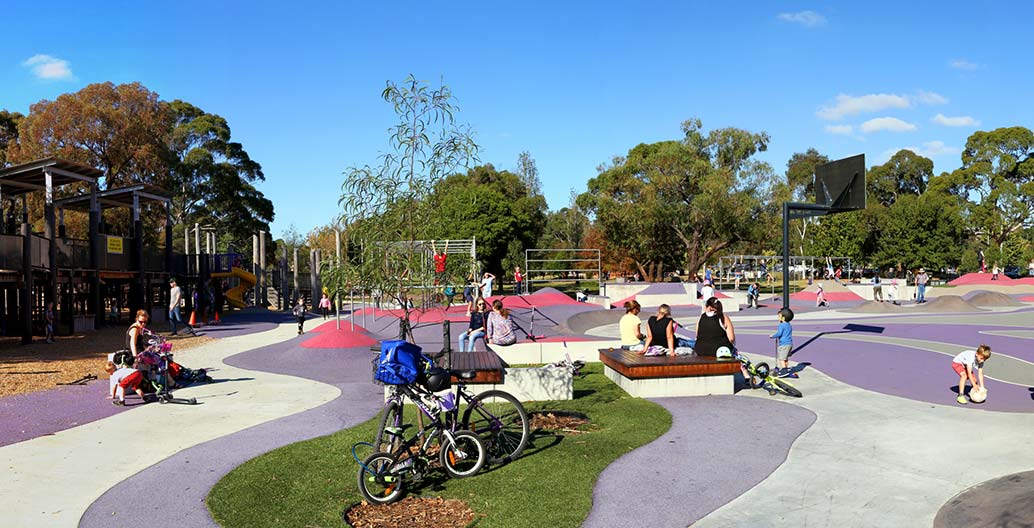 Play Spaces landscape architecture award: Ballam Bumps Regional Playspace by Playce.