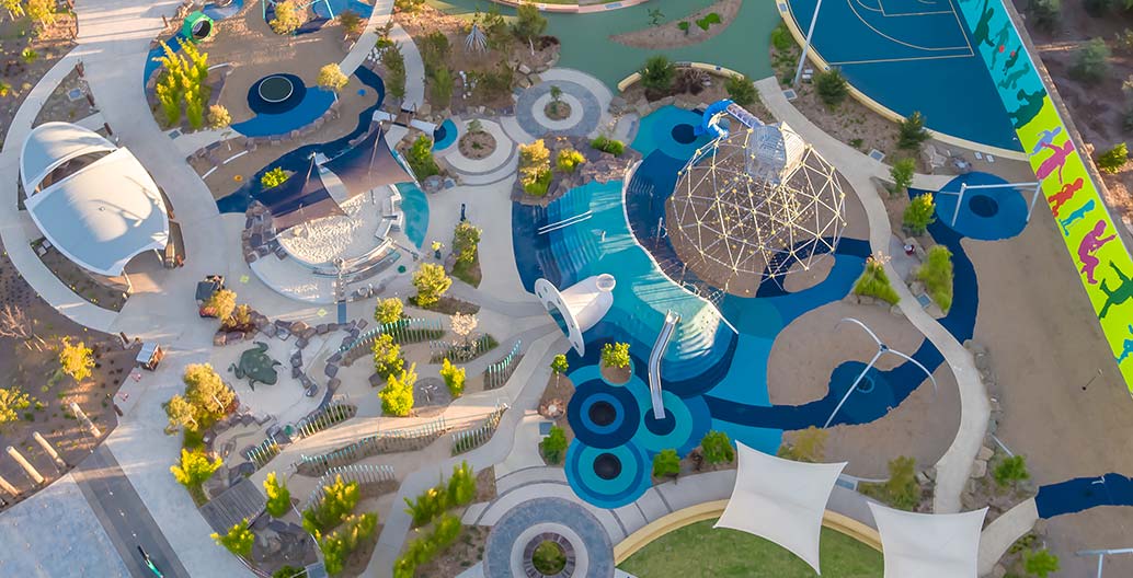 Play spaces landscape architecture award: Booran Reserve Playspace by ACLA Consultants.