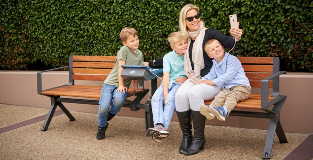 Family facetime with the new Aria Seating System