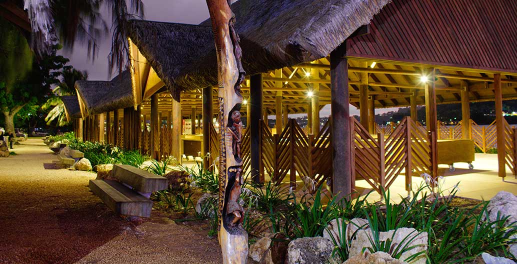 Port Vila new market, exclusively for traders of local produce. Image: BECA