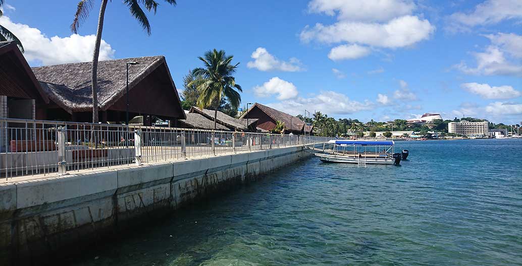 The foreshore has been designed to withstand the toughest of weather events. Image: BECA