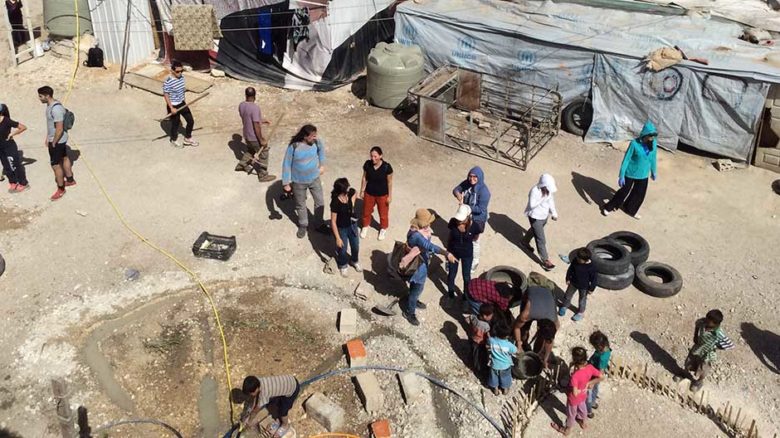 Working in informal settlements, with displaced communities, means hands-on project delivery.
