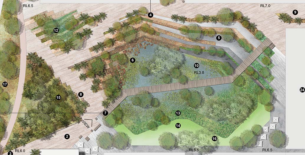 The Living Knowledge Stream for Curtin University. Render by Syrinx Environmental.