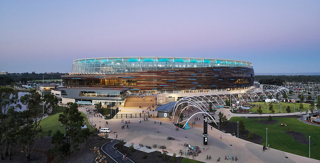 Optus Stadium. Image: Peter Bennetts.