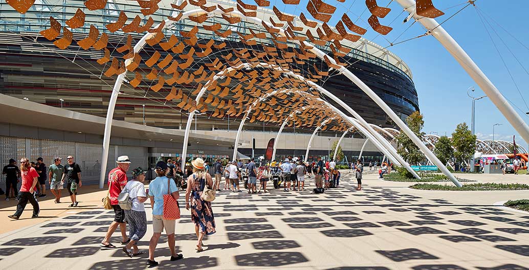 Optus Stadium. Image: Peter Bennetts.
