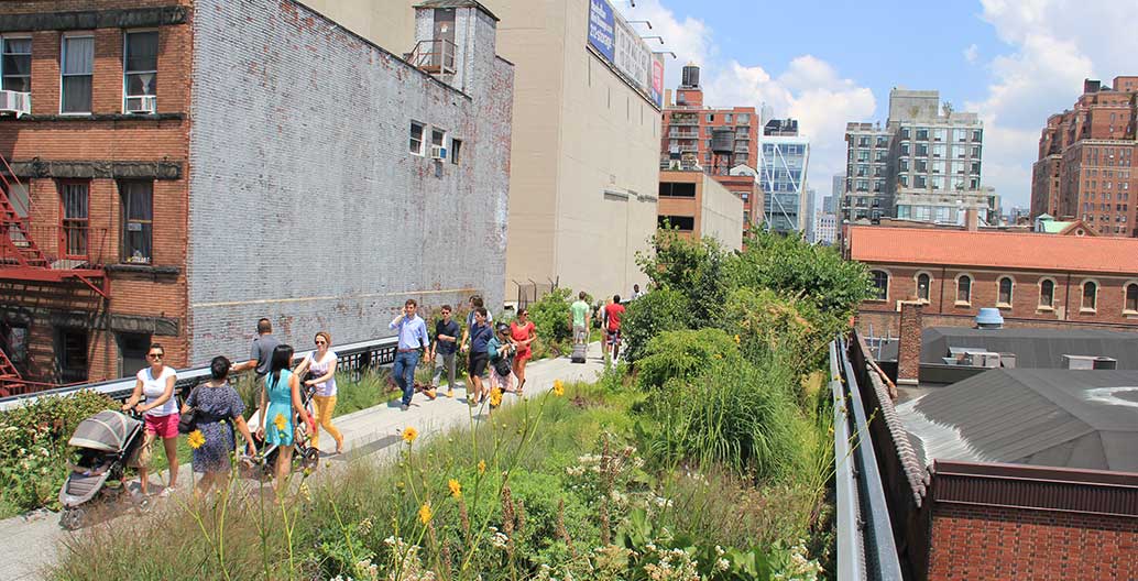 The High Line is credited with increasing the value of nearby property by over 100% from 2003-2011. Image: Sigrid Ehrmann.