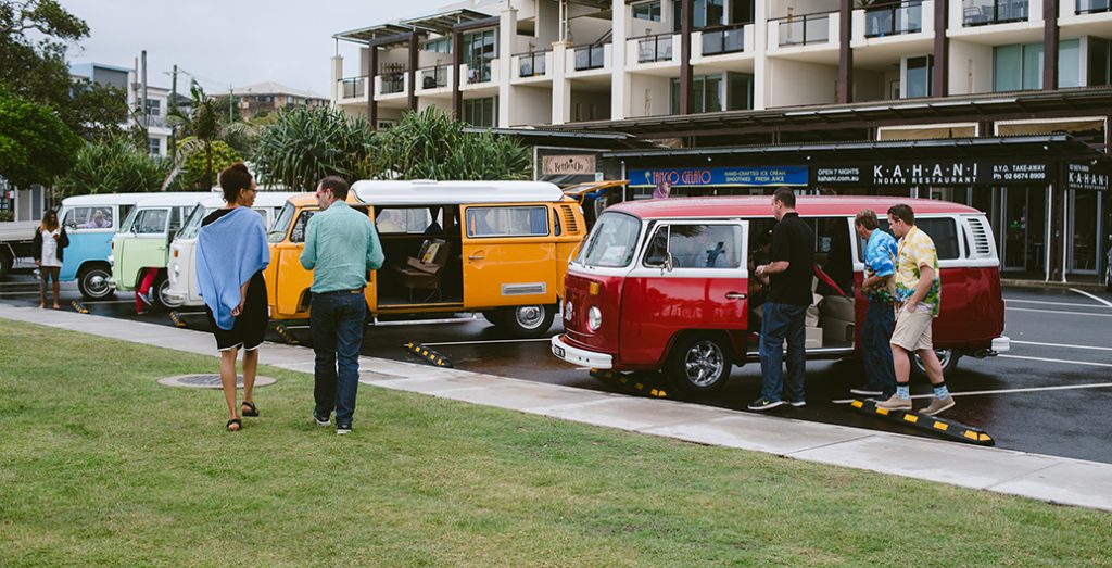Currumbin to Kingscliff Industry Tour in vintage Kombis
