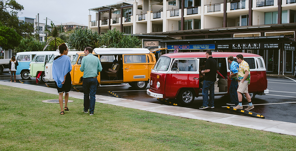 Currumbin to Kingscliff Industry Tour in vintage Kombis