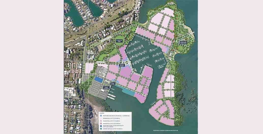 Toondah Harbour master plan Image: The Walker Group