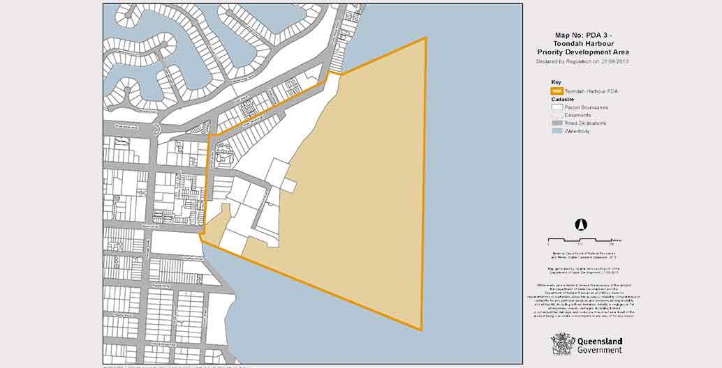 Toondah Harbour was designated a Priority Development Area in 2013.