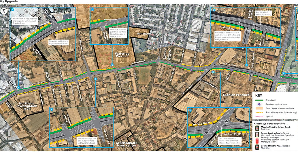 Alexandria to Moore Park connectivity upgrade preliminary concept design