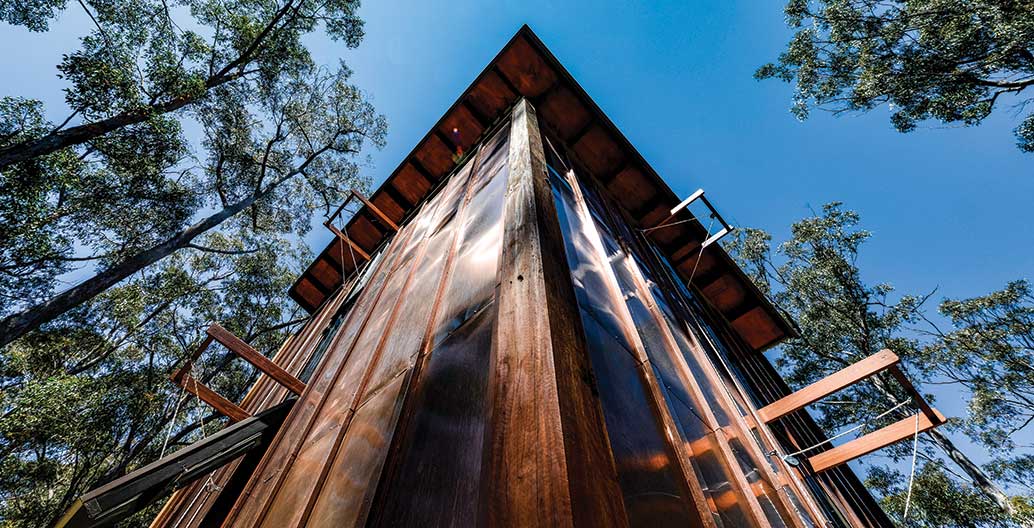 The Piano Mill's louvres open and close to modulate sound.