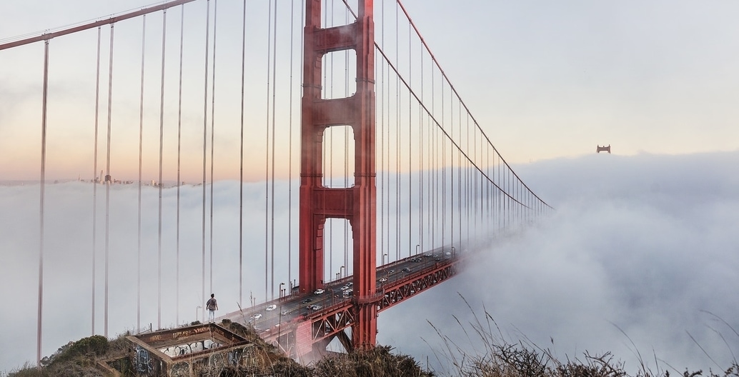 Like many coastal urban environments, the air pollution in San Francisco is often trapped by temperature inversion. Photo: Joshua Earle