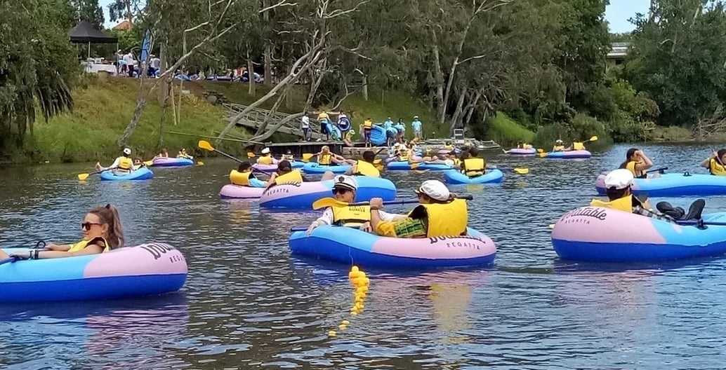 'Inflatable Regatta' started in 2016 and has become a popular regular event on the Yarra River.