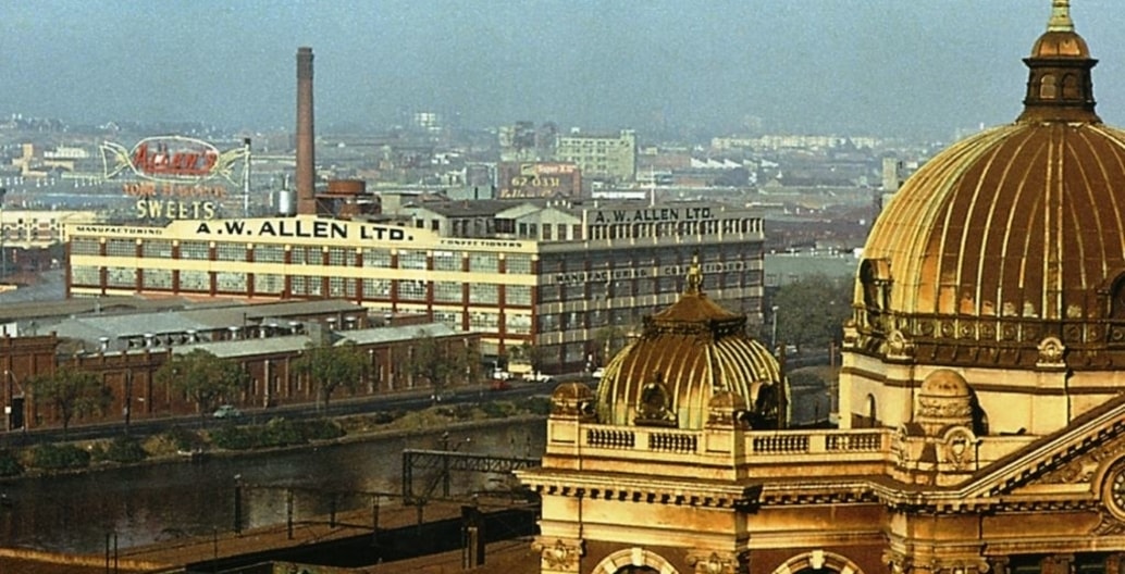 Allen's Sweets factory Yarra River