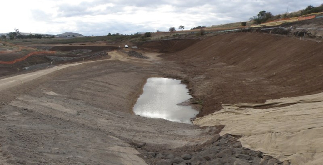 Before: Site preparation for award-winning Wanginu Park north of Melbourne by GbLA. Photo: GbLA