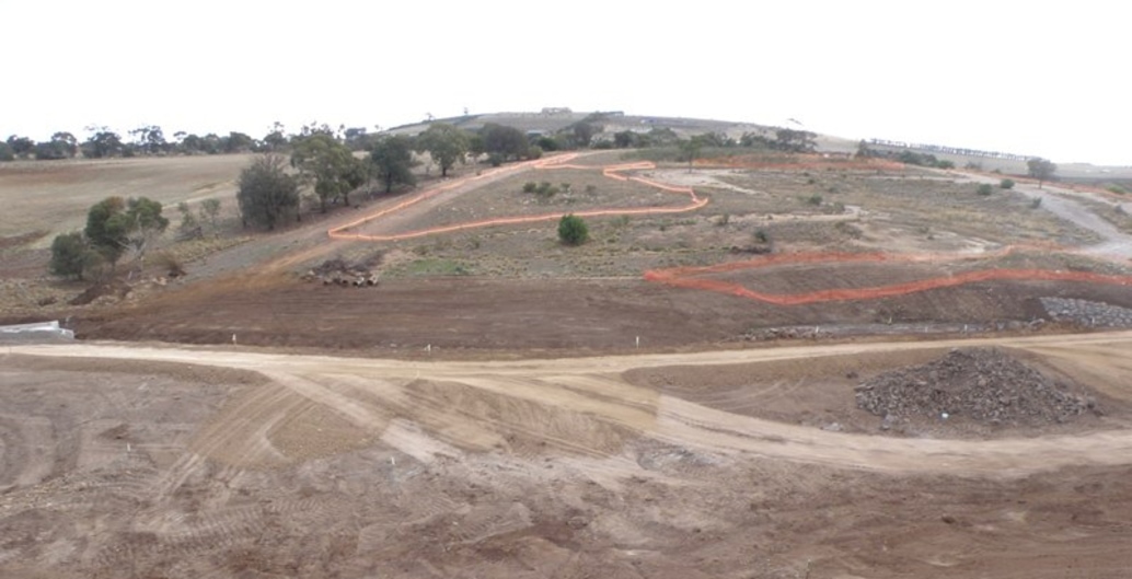 Before: Site preparation including extensive weed removal for Wanginu Park by GbLA at Jackson's Hill. Photo GbLA