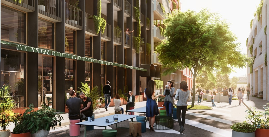 Proposed design for Duckett Street, Nightingale Village. Image: Nightingale Group