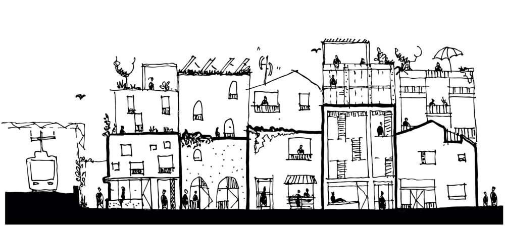 Proposal sketch for Nightingale Village. Image: Andy Fergus