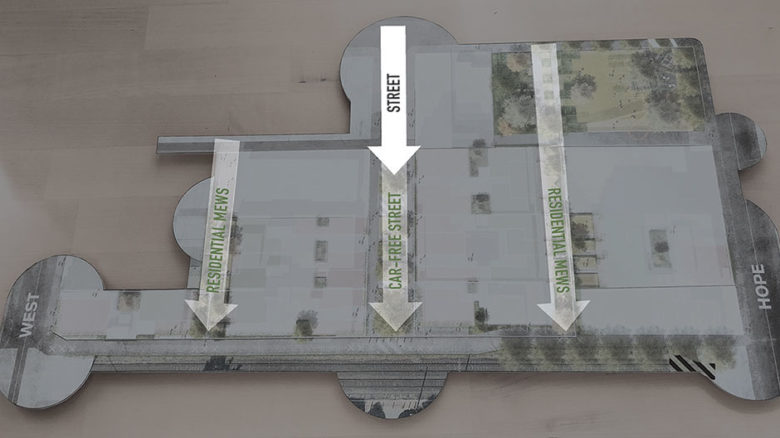 Diagram showing hierarchy of streets within Nightingale Village. Image: Openwork