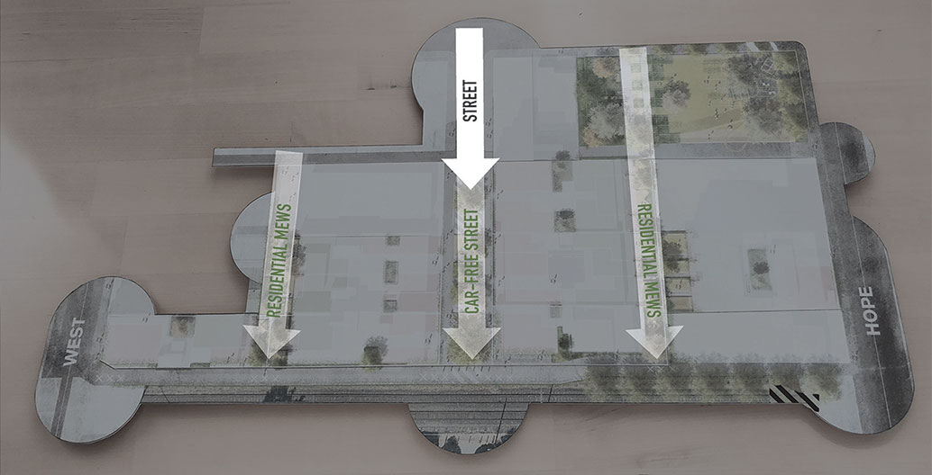 Diagram showing hierarchy of streets within Nightingale Village. Image: Openwork