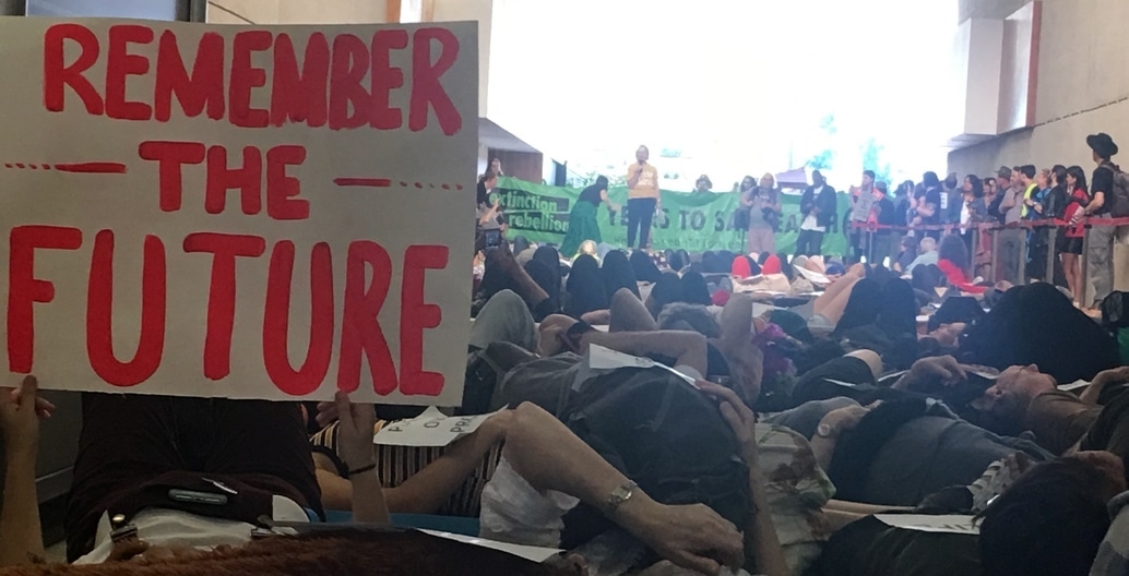 Extinction Rebellion protest in Brisbane, May 2019. Photo: John Mongard
