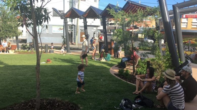 West End green space in Brisbane: Bunyapa Park is a new park lobbied for and designed by the community.
