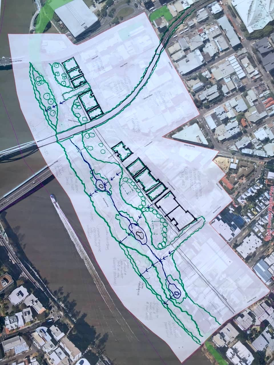 Brisbane's Kurilpa Futures community workshop prioritises space for urban forests.
