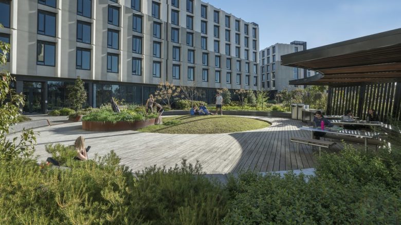 Part of the extensive Eastern Precinct Landscape at Monash University by TCL. Photo: Will Salter