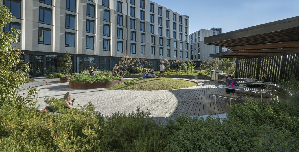 Part of the extensive Eastern Precinct Landscape at Monash University by TCL. Photo: Will Salter