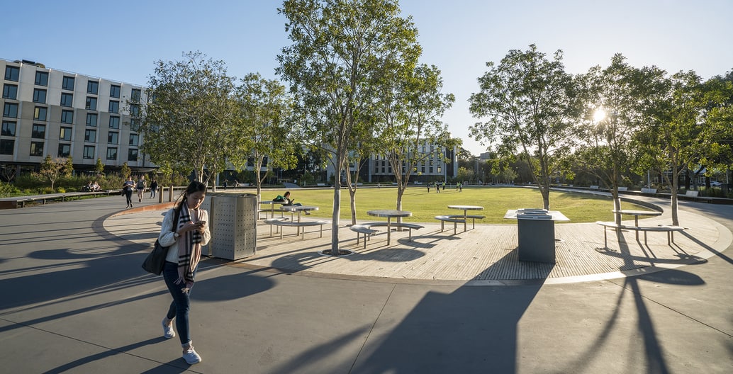 TCL's Eastern Precinct Landscape at Monash University. Photo: Will Salter