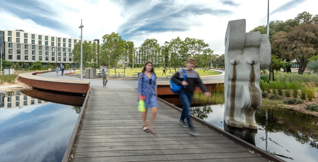 Parks & Open Space sponsored by Street Furniture Australia, Award of Excellence: Monash University Eastern Precinct Landscape by Taylor Cullity Lethlean. Photo: Ben Wrigley