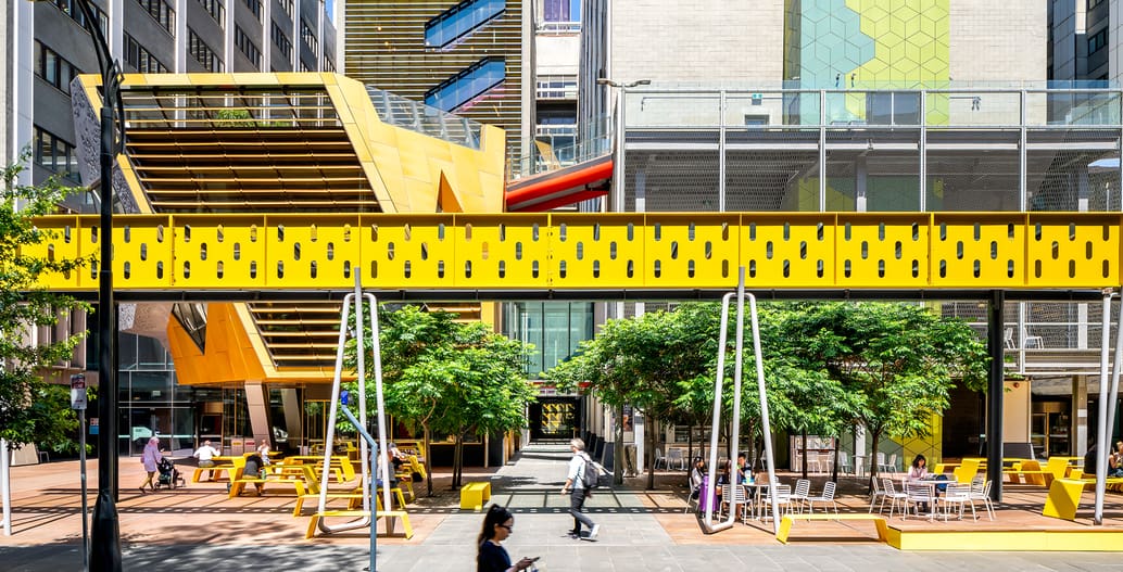 TCL's New Academic Street at RMIT in the city of Melbourne is a new form of urban campus design and received a 'Civic Landscape' award.