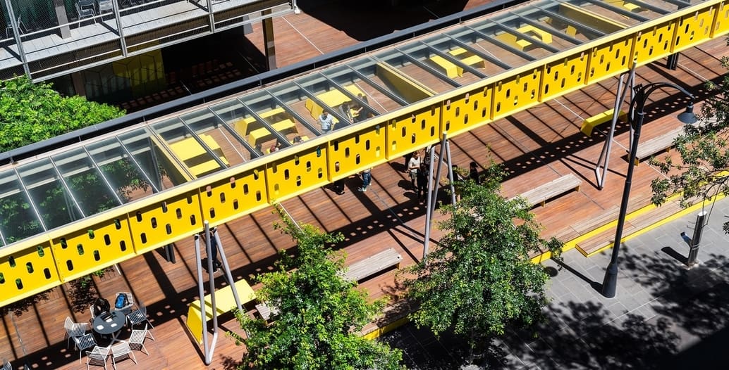 The New Academic Street by TCL is part of a suite of new campus designs at RMIT University. Photo: Massimo Combi