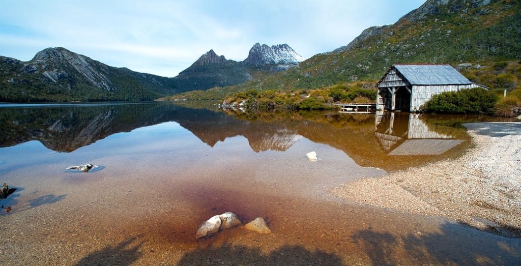 Dove Lake in Tasmania, Australia's fastest-growing state for nature-based tourism. An AILA award-winning report on visitor impacts by Inspiring Place landscape architects helped protect the site from inappropriate development. Photo: Inspiring Place