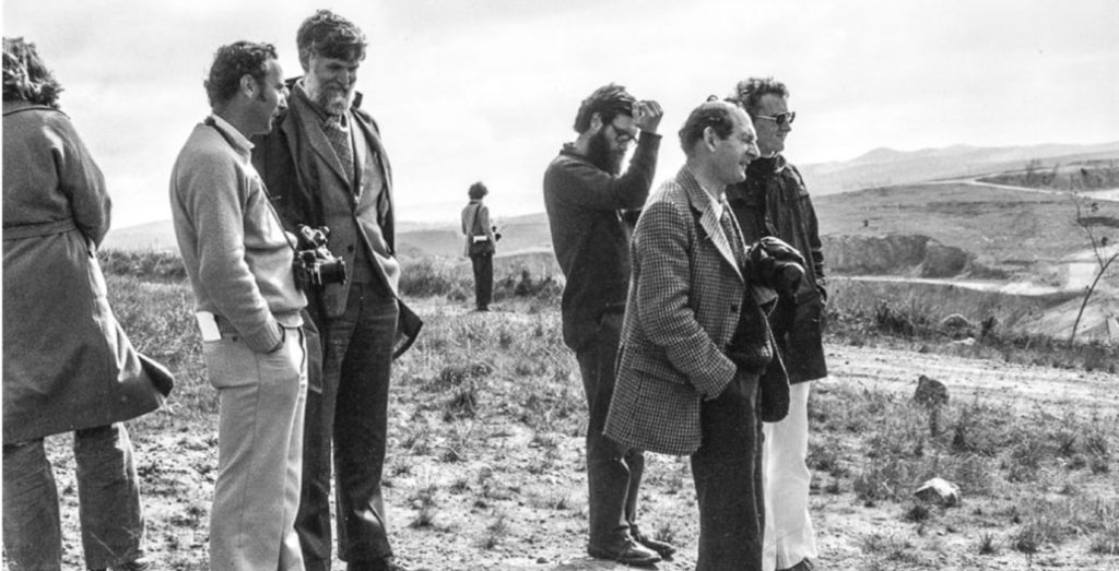 The authors of the Burra Charter at Burra, South Australia in 1979: Jane Lennon, Peter Forrest, Jim Kerr, Josephine Flood, John Mulvaney and Peter Watts. Photo supplied by author with permission.