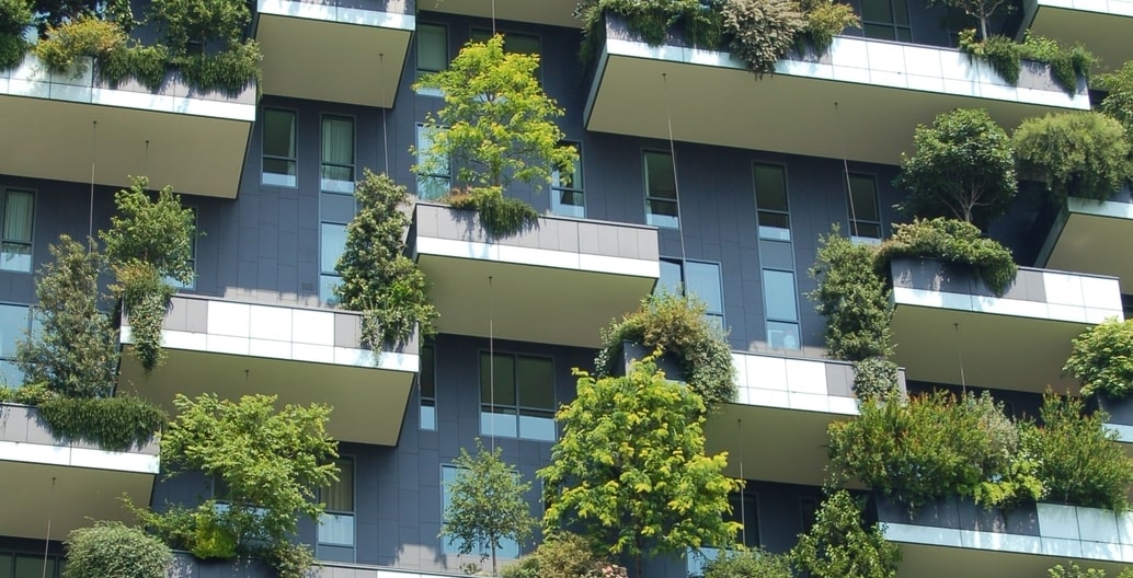 The tree planting of Milan's Bosco Verticale is a celebrated green infrastructure experiment. Photo: Chris Barbal