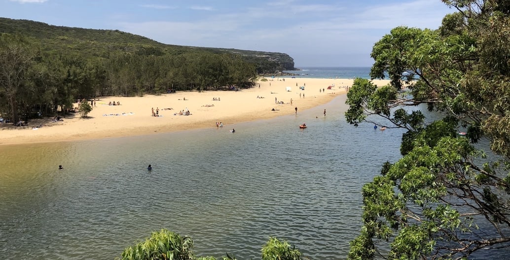 A view of Berry Island with beach and water demonstrates the importance of waterscapes as an integral part of Sydney Harbour cultural landscapes. Photo: provided