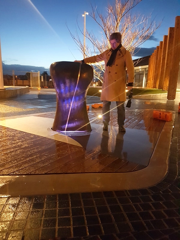 Touchstone. City of Casey public art installation by Jordan Lacey Photo: Ross McLeod