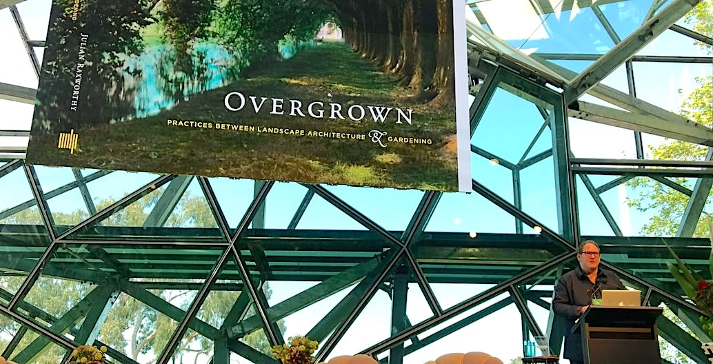 Julian Raxworthy speaks to the complex consideration of time in appreciation of landscapes, amply illustrated with the projects and ideas of his book 'Overgrown'. Photo: Jo Russell-Clarke