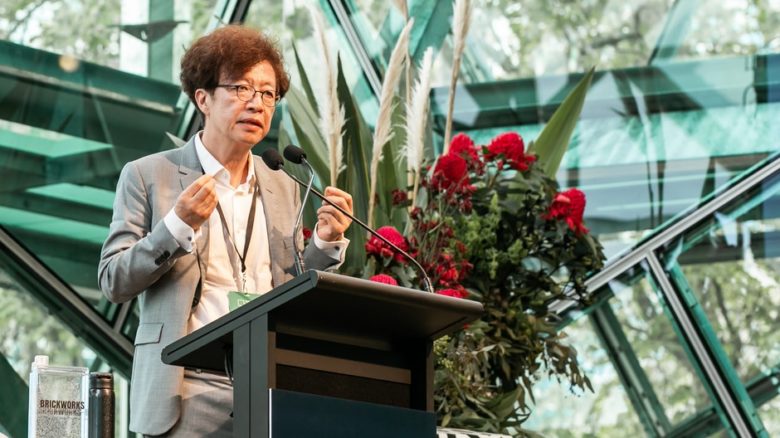 Keynote presenter Kyung-Jin Zoh (Seoul National University) offered insights to very different Korean landscape development processes. Photo: David Hyde